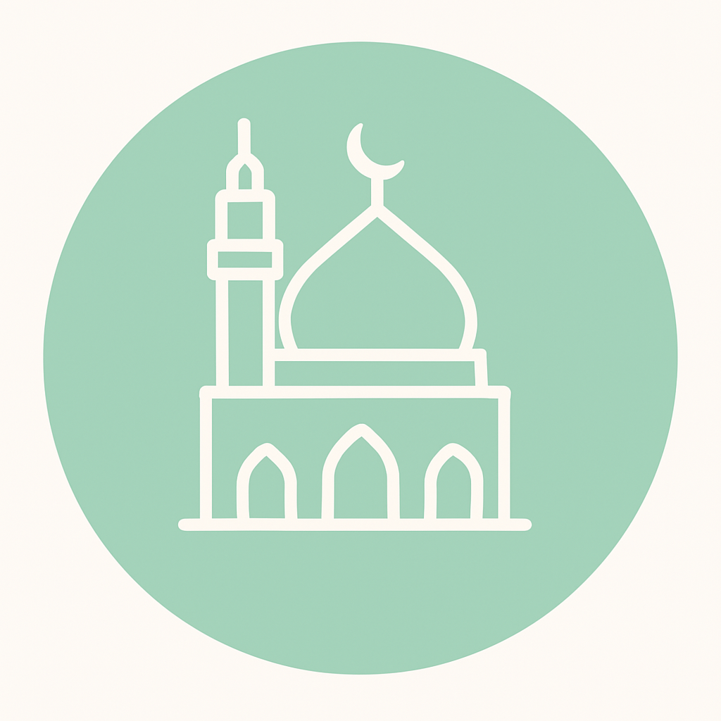 Hajj and Umrah pilgrims praying peacefully near the Prophet’s Mosque while staying in a local homestay